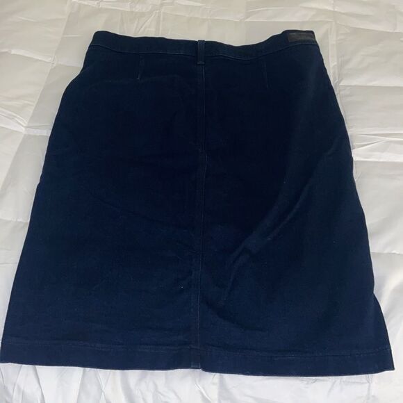 Classic Dark Denim Polo Ralph Lauren Button-Front Skirt size 14 - Picture 4 of 8